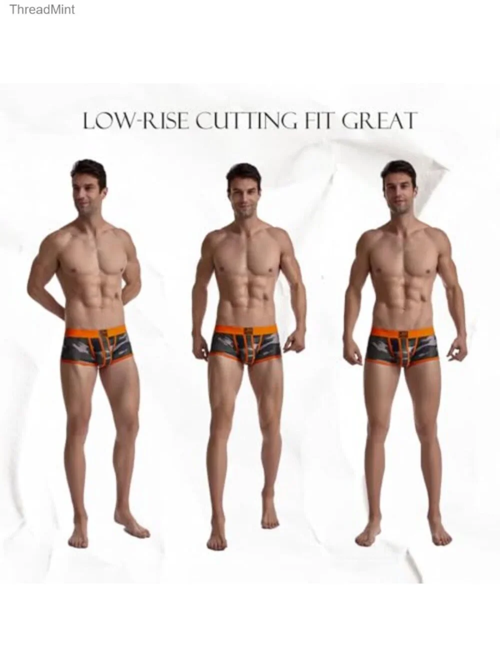 Men's Boxer Briefs Breathable Slim Fit Cotton Blend Underwear
